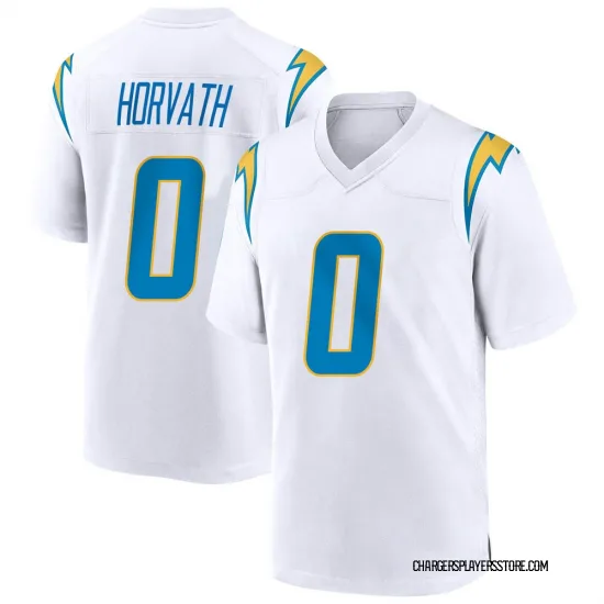 Men's Zander Horvath Los Angeles Chargers No.0 Game Jersey